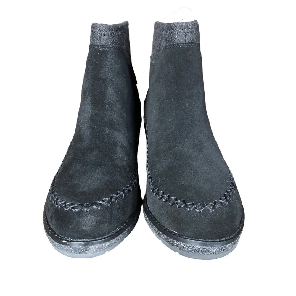 Pendleton Arago Wedge Water Resistant Wool Leather Boot Black 8.5